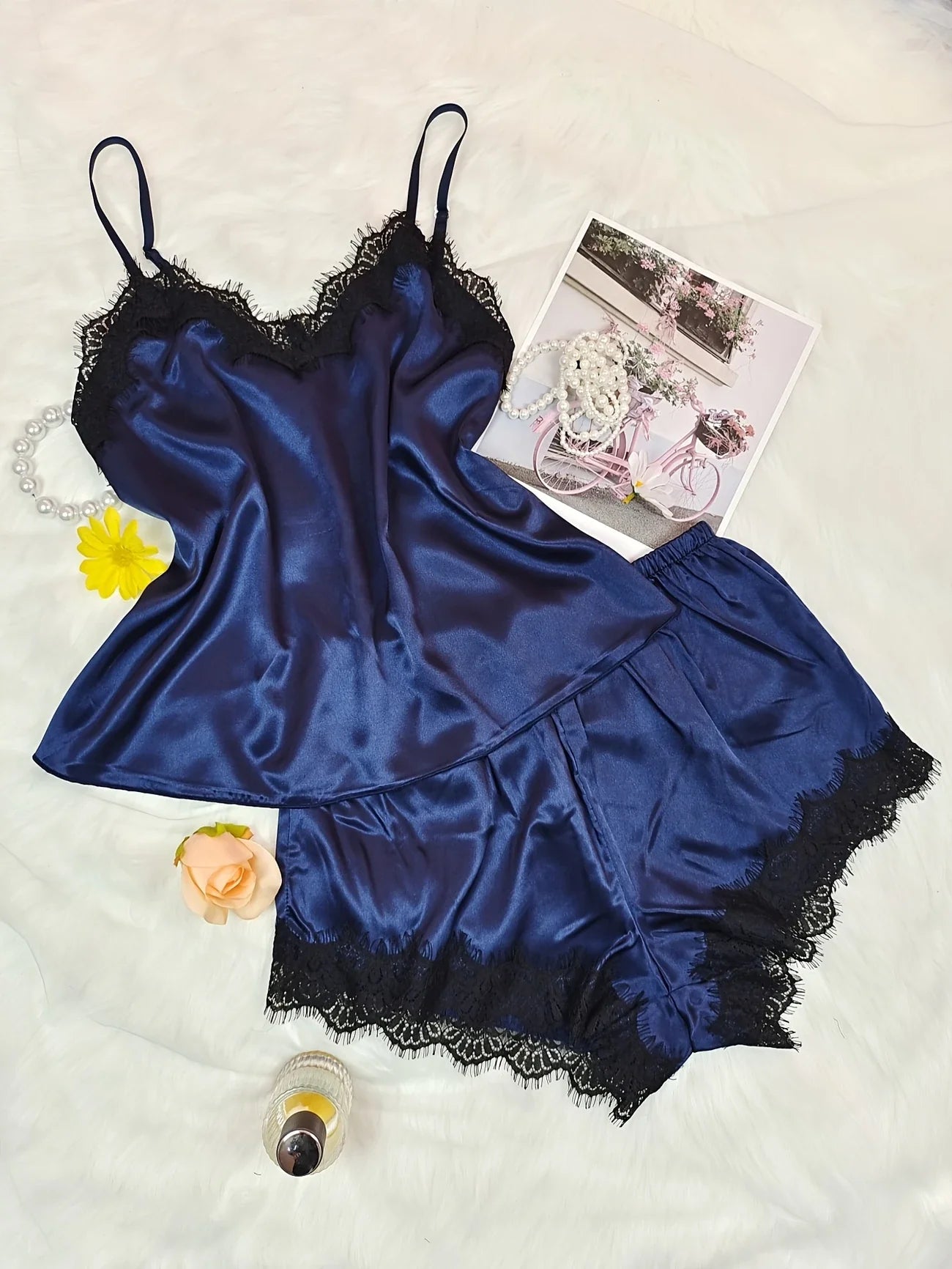 Laced camisole set