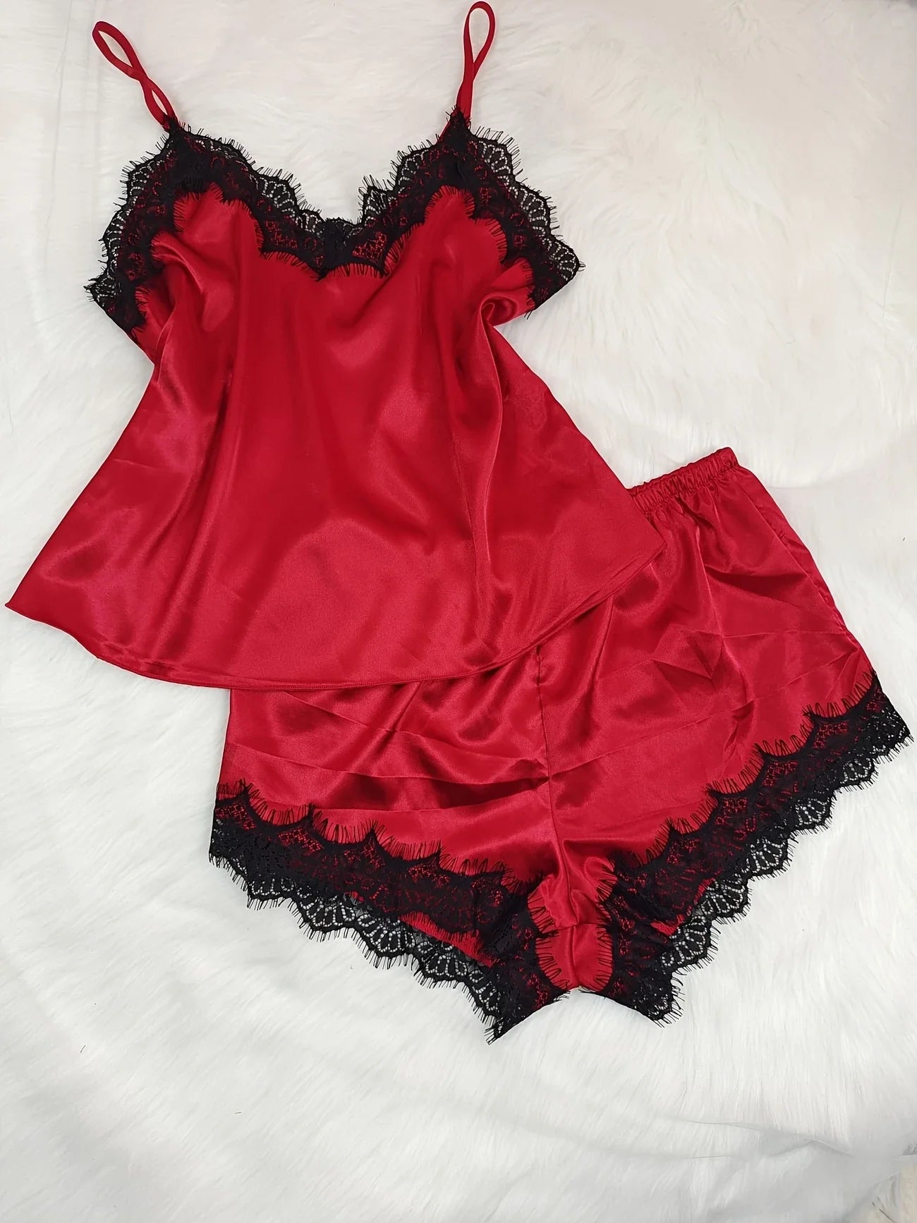 Laced camisole set